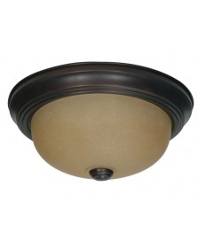 Nuvo Lighting 60/1255 2 Light 11 inch Flush Mount with Champagne Linen Washed Glass