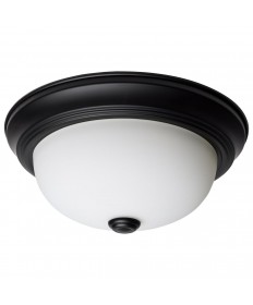 Nuvo Lighting 60/127 2 Light 11 Inch Flush Mount Matte Black Finish