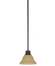Nuvo Lighting 60/1277 Empire 1 Light 7 inch Mini Pendant with Champagne Linen Washed Glass
