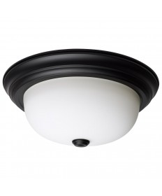 Nuvo Lighting 60/128 2 Light 13 Inch Flush Mount Matte Black Finish