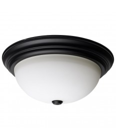 Nuvo Lighting 60/129 3 Light 15 Inch Flush Mount Matte Black Finish