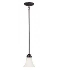 Nuvo Lighting 60/1851 Dupont 1 Light Mini Pendant with Satin White Glass
