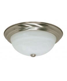 Nuvo Lighting 60/199 3 Light 15 inch Flush Mount Alabaster Glass