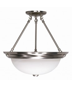 Nuvo Lighting 60/202 3 Light 15 inch Semi-Flush Alabaster Glass