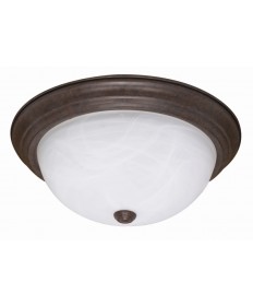 Nuvo Lighting 60/206 2 Light 13 inch Flush Mount Alabaster Glass