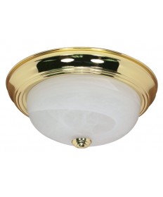 Nuvo Lighting 60/213 2 Light 11 inch Flush Mount Alabaster Glass