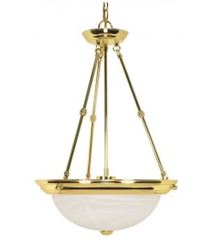 Nuvo Lighting 60/219 3 Light 15 inch Pendant Alabaster Glass