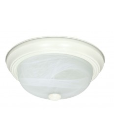 Nuvo Lighting 60/221 2 Light 11 inch Flush Mount Alabaster Glass