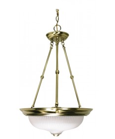 Nuvo Lighting 60/243 3 Light 15 inch Pendant Frosted Swirl Glass
