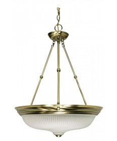 Nuvo Lighting 60/244 3 Light 20 inch Pendant Frosted Swirl Glass
