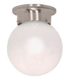 Nuvo Lighting 60/245 1 Light 6 inch Ceiling Mount White Ball