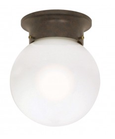 Nuvo Lighting 60/247 1 Light 6 inch Ceiling Mount White Ball