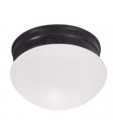 Nuvo Lighting 60/2641 8 in. Mushroom Mahogany Bronze Frosted Glass