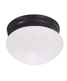 Nuvo Lighting 60/2641 8 in. Mushroom Mahogany Bronze Frosted Glass
