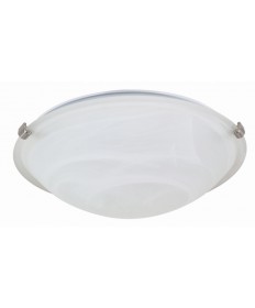 Nuvo Lighting 60/271 2 Light 16 inch Flush Mount Tri-Clip with Alabaster Glass