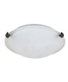 Nuvo Lighting 60/272 1 Light 12 inch Flush Mount Tri-Clip with Alabaster Glass