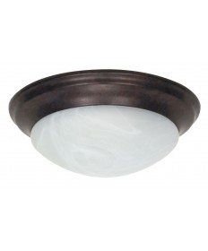 Nuvo Lighting 60/281 2 Light 14 inch Flush Mount Twist & Lock with Alabaster Glass