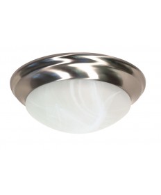 Nuvo Lighting 60/284 2 Light 14 inch Flush Mount Twist & Lock with Alabaster Glass
