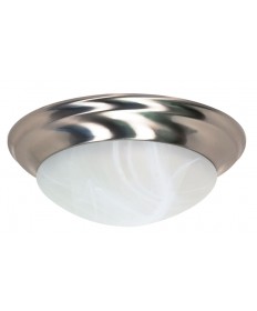Nuvo Lighting 60/285 3 Light 17 inch Flush Mount Twist & Lock with Alabaster Glass