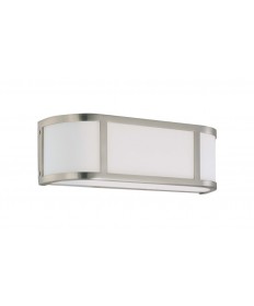 Nuvo Lighting 60/2871 Odeon 2 Light Wall Sconce with Satin White Glass