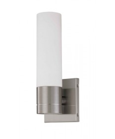 Nuvo Lighting 60/2934 Link 1 Light Tube Wall Sconce with White Glass