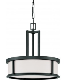 Nuvo Lighting 60/2978 Odeon 4 Light Pendant with Satin White Glass