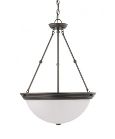 Nuvo Lighting 60/3153 3 Light 20 inch Pendant with Frosted White Glass