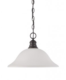 Nuvo Lighting 60/3173 1 Light 16 inch Pendant with Frosted White Glass