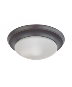 Nuvo Lighting 60/3175 1 Light 12 inch Flush Mount Twist & Lock with Frosted White Glass