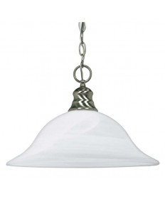 Nuvo Lighting 60/3198 1 Light 16 inch Pendant with Alabaster Glass (1) 18w GU24 Lamp Incl.
