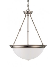 Nuvo Lighting 60/3248 3 Light 20 inch Pendant with Frosted White Glass