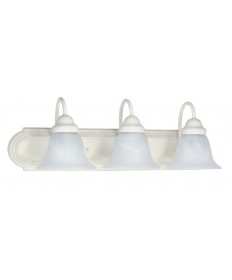 Nuvo Lighting 60/333 Ballerina 3 Light 24 inch Vanity with Alabaster Glass Bell Shades