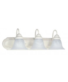 Nuvo Lighting 60/333 Ballerina 3 Light 24 inch Vanity with Alabaster Glass Bell Shades
