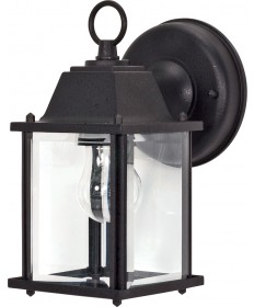 Nuvo Lighting 60/3465 1 Light 9" Wall Lantern Cube Lantern with Clear