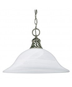 Nuvo Lighting 60/390 1 Light 16 inch Pendant Alabaster Glass