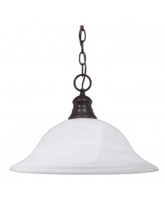 Nuvo Lighting 60/391 1 Light 16 inch Pendant Alabaster Glass