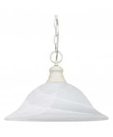 Nuvo Lighting 60/393 1 Light 16 inch Pendant Alabaster Glass