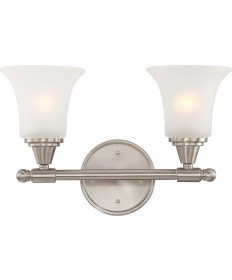 Nuvo Lighting 60/4142 Surrey 2 Light Vanity Fixture with Frosted Glass