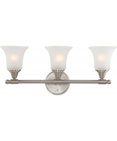 Nuvo Lighting 60/4143 Surrey 3 Light Vanity Fixture with Frosted Glass