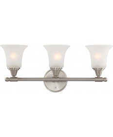Nuvo Lighting 60/4143 Surrey 3 Light Vanity Fixture with Frosted Glass
