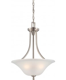 Nuvo Lighting 60/4147 Surrey 3 Light Pendant Fixture with Frosted Glass