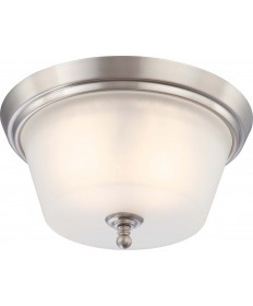 Nuvo Lighting 60/4152 Surrey 2 Light Flush Dome Fixture with Frosted Glass