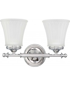 Nuvo Lighting 60/4262 Teller 2 Light Vanity Fixture with Frosted Etched Glass