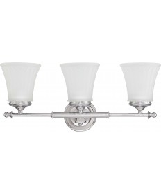 Nuvo Lighting 60/4263 Teller 3 Light Vanity Fixture with Frosted Etched Glass