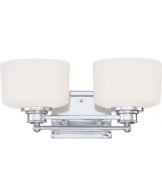 Nuvo Lighting 60/4582 Soho 2 Light Vanity Fixture with Satin White Glass