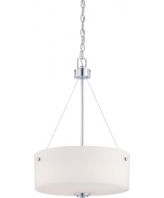 Nuvo Lighting 60/4586 Soho 3 Light Pendant with Satin White Glass