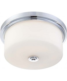 Nuvo Lighting 60/4592 Soho 3 Light Large Flush Fixture with Satin White Glass
