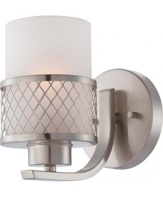 Nuvo Lighting 60/4681 Fusion 1 Light Vanity Fixture with Frosted Glass