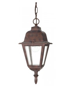 Nuvo Lighting 60/488 Briton 1 Light 10 inch Hanging Lantern with Clear Glass