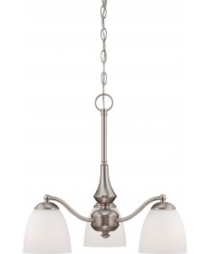 Nuvo Lighting 60/5042 Patton 3 Light Chandelier (Arms Down) with
